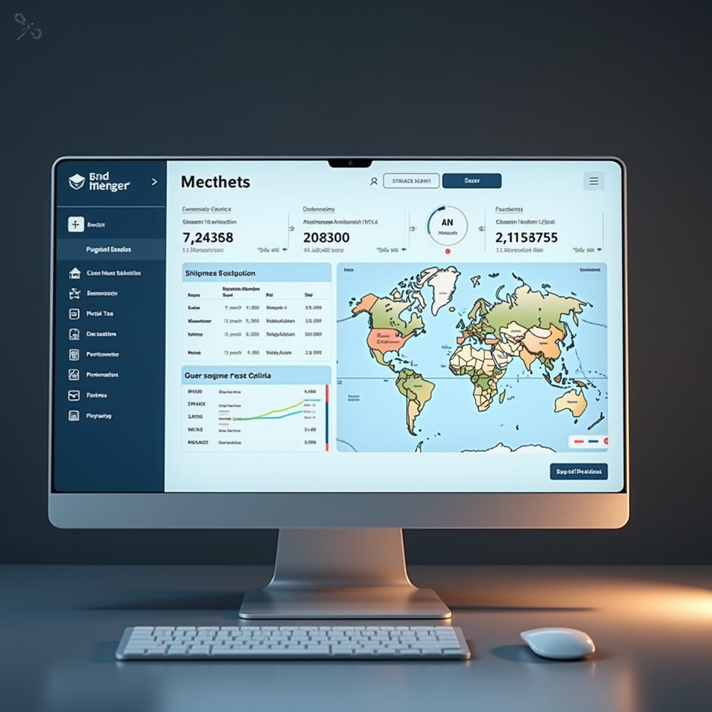 Скриншот интерфейса системы отслеживания посылок с примером детальной информации о прохождении отправления через контрольные точки, включая временную шкалу, карту маршрута и текущий статус